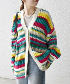 SHIPS / シップス カーディガン・ボレロ | SHIPS any:〈手洗い可能〉ロービング ルーズ Vネック ニット カーディガン