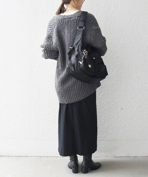 SHIPS / シップス カーディガン・ボレロ | SHIPS any:〈手洗い可能〉ロービング ルーズ Vネック ニット カーディガン | 詳細2