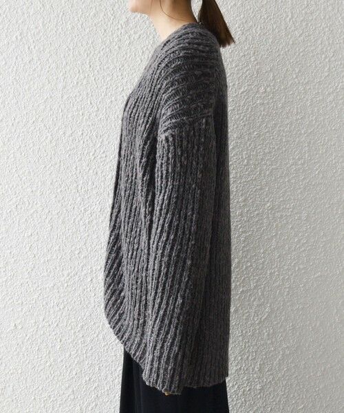 SHIPS / シップス カーディガン・ボレロ | SHIPS any:〈手洗い可能〉ロービング ルーズ Vネック ニット カーディガン | 詳細16