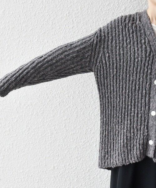 SHIPS / シップス カーディガン・ボレロ | SHIPS any:〈手洗い可能〉ロービング ルーズ Vネック ニット カーディガン | 詳細18