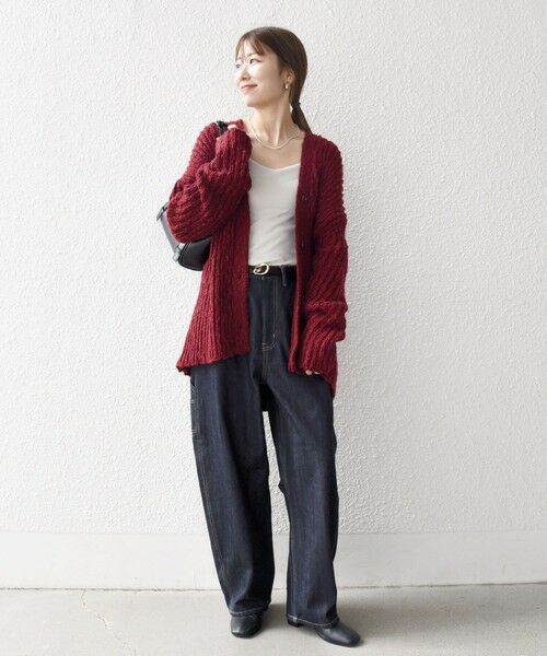 SHIPS / シップス カーディガン・ボレロ | SHIPS any:〈手洗い可能〉ロービング ルーズ Vネック ニット カーディガン | 詳細19