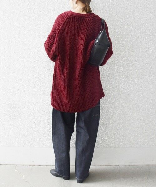 SHIPS / シップス カーディガン・ボレロ | SHIPS any:〈手洗い可能〉ロービング ルーズ Vネック ニット カーディガン | 詳細20