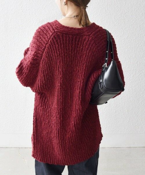 SHIPS / シップス カーディガン・ボレロ | SHIPS any:〈手洗い可能〉ロービング ルーズ Vネック ニット カーディガン | 詳細23