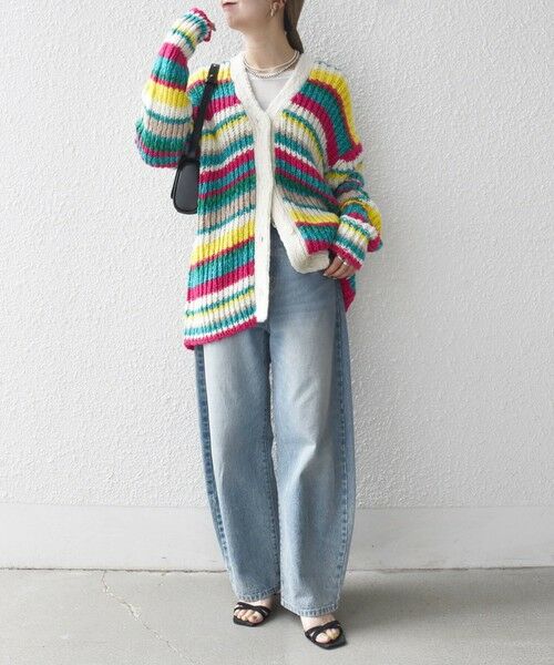 SHIPS / シップス カーディガン・ボレロ | SHIPS any:〈手洗い可能〉ロービング ルーズ Vネック ニット カーディガン | 詳細29