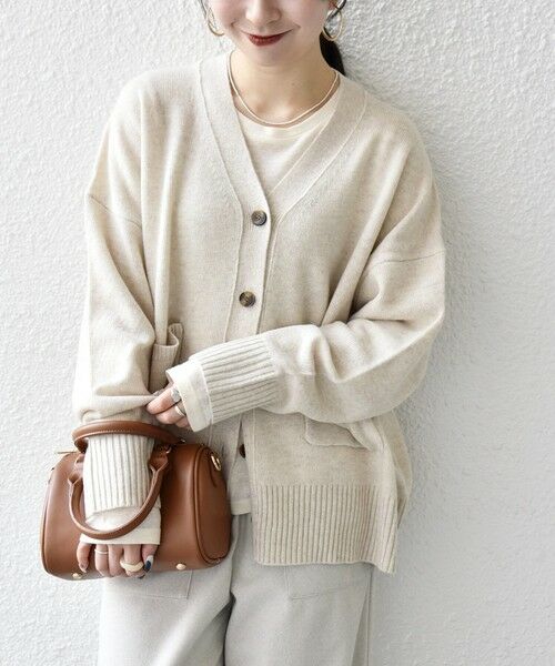 SHIPS / シップス カーディガン・ボレロ | SHIPS any:〈手洗い可能〉AQUA カシミヤ ミックス Vネック カーディガン | 詳細7