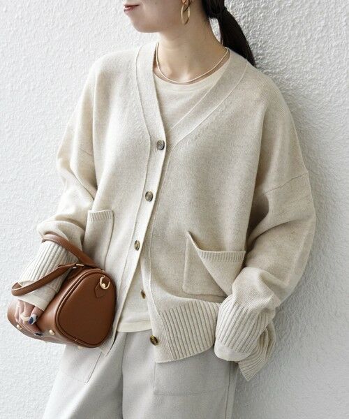 SHIPS / シップス カーディガン・ボレロ | SHIPS any:〈手洗い可能〉AQUA カシミヤ ミックス Vネック カーディガン | 詳細8