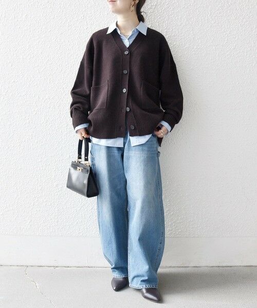 SHIPS / シップス カーディガン・ボレロ | SHIPS any:〈手洗い可能〉AQUA カシミヤ ミックス Vネック カーディガン | 詳細14