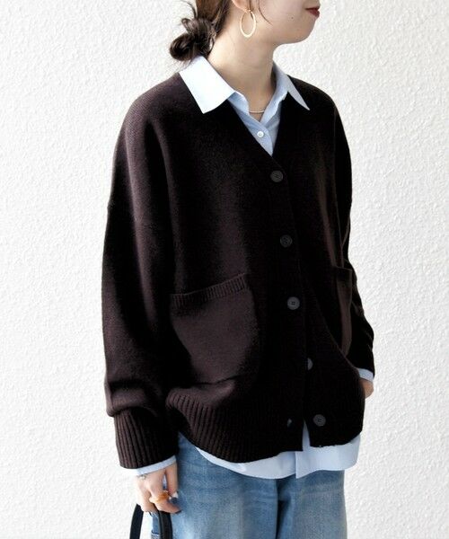 SHIPS / シップス カーディガン・ボレロ | SHIPS any:〈手洗い可能〉AQUA カシミヤ ミックス Vネック カーディガン | 詳細17