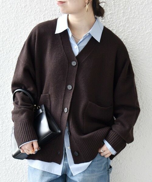 SHIPS / シップス カーディガン・ボレロ | SHIPS any:〈手洗い可能〉AQUA カシミヤ ミックス Vネック カーディガン | 詳細22