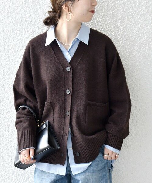 SHIPS / シップス カーディガン・ボレロ | SHIPS any:〈手洗い可能〉AQUA カシミヤ ミックス Vネック カーディガン | 詳細23