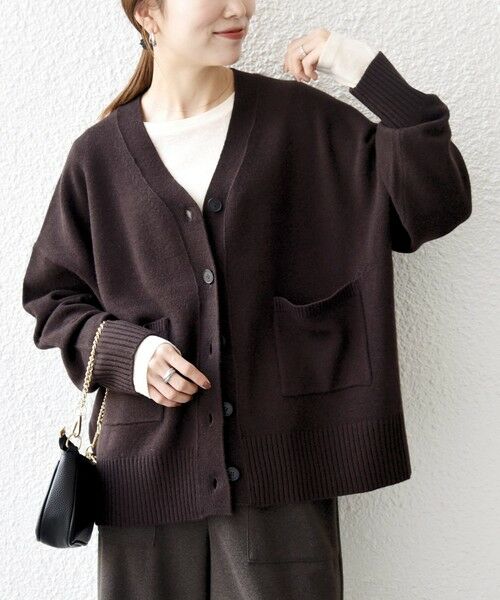 SHIPS / シップス カーディガン・ボレロ | SHIPS any:〈手洗い可能〉AQUA カシミヤ ミックス Vネック カーディガン | 詳細27