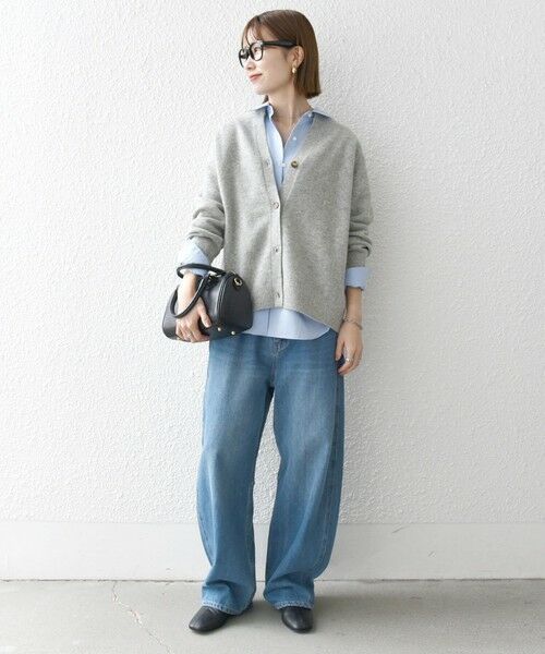 SHIPS / シップス カーディガン・ボレロ | SHIPS any:〈手洗い可能〉AQUA カシミヤ ミックス スキッパー カーディガン | 詳細1