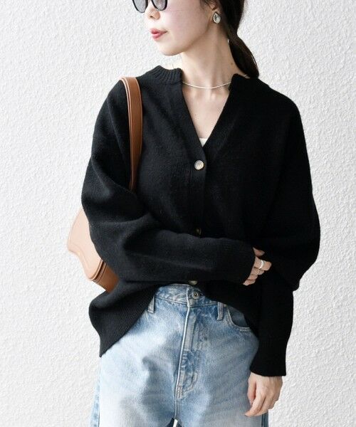 Botte ネイビー ジッパーカーディガン Botte ネイビー ジッパーカーディガン