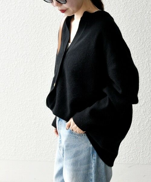 SHIPS / シップス カーディガン・ボレロ | SHIPS any:〈手洗い可能〉AQUA カシミヤ ミックス スキッパー カーディガン | 詳細13