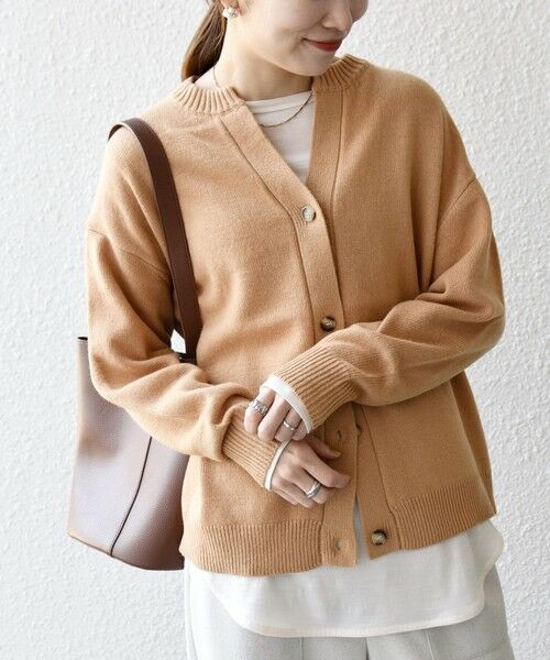 SHIPS / シップス カーディガン・ボレロ | SHIPS any:〈手洗い可能〉AQUA カシミヤ ミックス スキッパー カーディガン | 詳細24