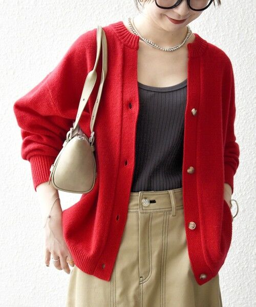 ボッテガ　シルクワンピースとカミシヤシルクカーディガンセット セール】 SHIPS any:〈手洗い可能〉AQUA カシミヤ ミックス