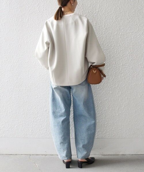 SHIPS / シップス ノーカラージャケット | SHIPS any:〈洗濯機可能〉ダブルクロス ノーカラー ジップ ブルゾン［NAVY BLUE］ | 詳細21