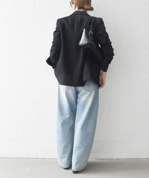 SHIPS / シップス テーラードジャケット | 《一部追加予約》SHIPS any:〈洗濯機可能〉ダブルクロス セミダブル ジャケット［NAVY BLUE］ | 詳細2