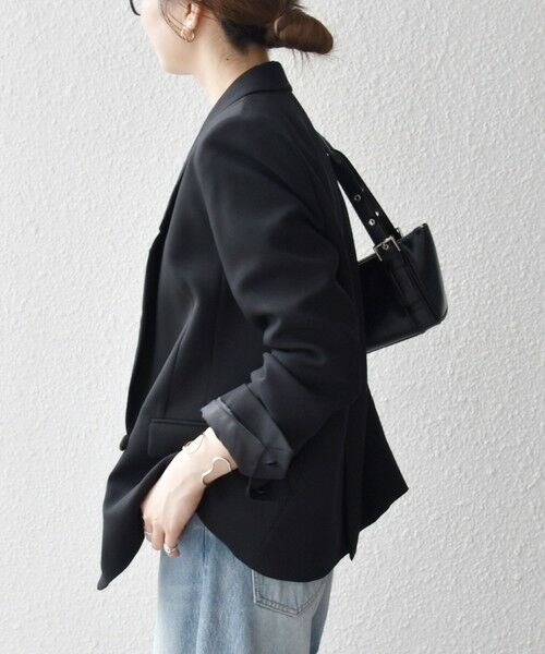 SHIPS / シップス テーラードジャケット | 《一部追加予約》SHIPS any:〈洗濯機可能〉ダブルクロス セミダブル ジャケット［NAVY BLUE］ | 詳細6