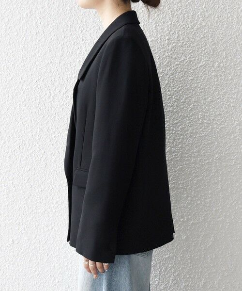 SHIPS / シップス テーラードジャケット | 《一部追加予約》SHIPS any:〈洗濯機可能〉ダブルクロス セミダブル ジャケット［NAVY BLUE］ | 詳細16