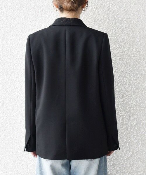 SHIPS / シップス テーラードジャケット | 《一部追加予約》SHIPS any:〈洗濯機可能〉ダブルクロス セミダブル ジャケット［NAVY BLUE］ | 詳細17