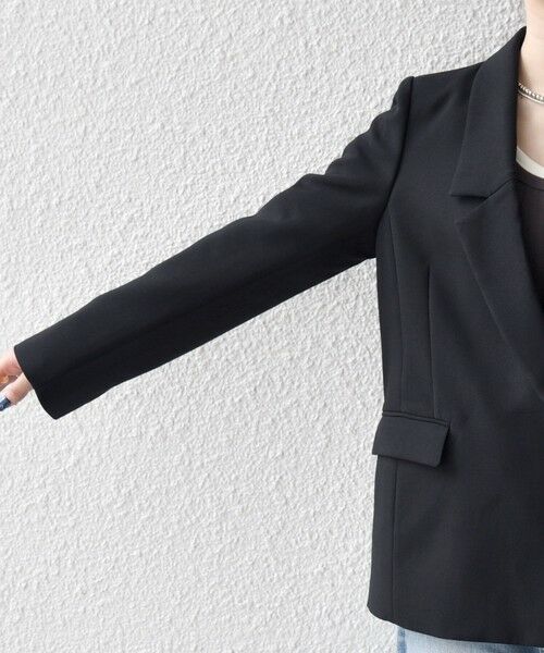 SHIPS / シップス テーラードジャケット | 《一部追加予約》SHIPS any:〈洗濯機可能〉ダブルクロス セミダブル ジャケット［NAVY BLUE］ | 詳細18