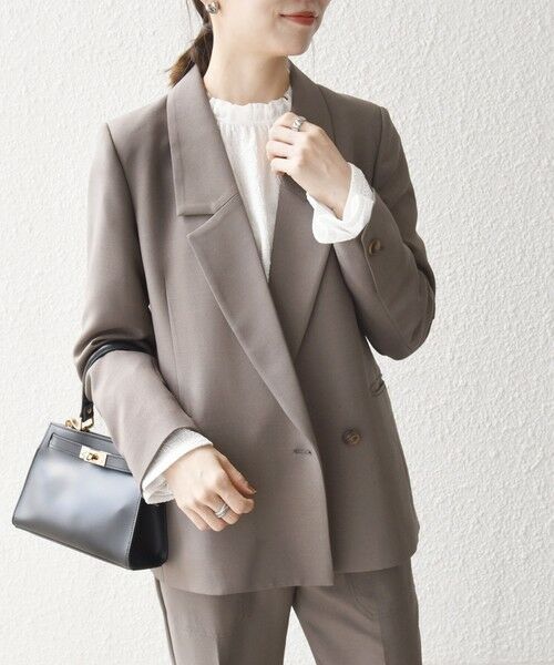 SHIPS / シップス テーラードジャケット | 《一部追加予約》SHIPS any:〈洗濯機可能〉ダブルクロス セミダブル ジャケット［NAVY BLUE］ | 詳細22