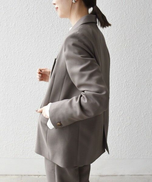 SHIPS / シップス テーラードジャケット | 《一部追加予約》SHIPS any:〈洗濯機可能〉ダブルクロス セミダブル ジャケット［NAVY BLUE］ | 詳細27