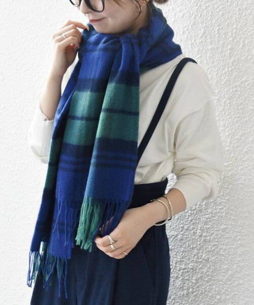 SHIPS / シップス マフラー・ショール・スヌード・ストール | 《追加予約》SHIPS any: ウール チェック ストール | 詳細11