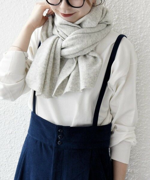 SHIPS / シップス マフラー・ショール・スヌード・ストール | SHIPS any:〈手洗い可能〉メランジ ニット ストール | 詳細2