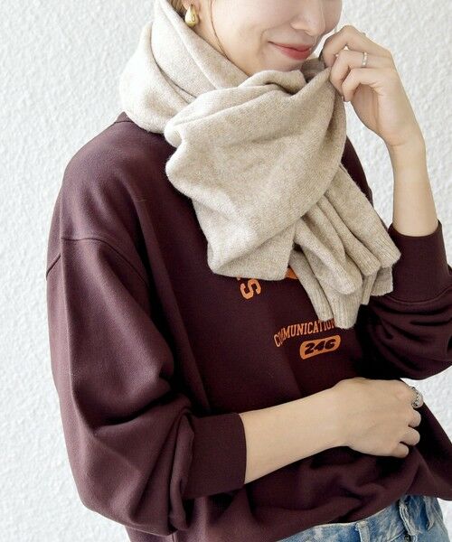 SHIPS / シップス マフラー・ショール・スヌード・ストール | SHIPS any:〈手洗い可能〉メランジ ニット ストール | 詳細4