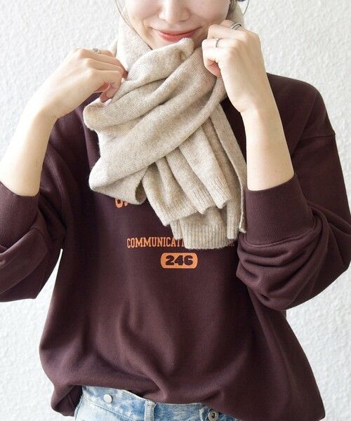 SHIPS / シップス マフラー・ショール・スヌード・ストール | SHIPS any:〈手洗い可能〉メランジ ニット ストール | 詳細5