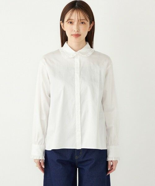 SHIPS / シップス シャツ・ブラウス | SHIPS Colors:〈手洗い可能〉フリルカラー シャツ | 詳細7