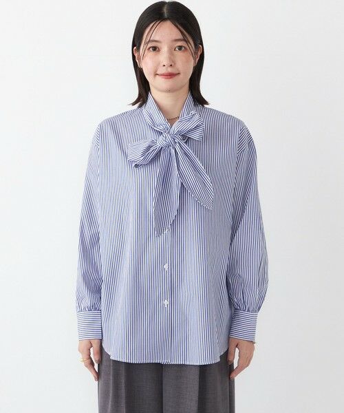 SHIPS / シップス シャツ・ブラウス | SHIPS Colors:〈手洗い可能〉コットン ボウタイ シャツ | 詳細18