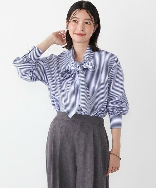 SHIPS / シップス シャツ・ブラウス | SHIPS Colors:〈手洗い可能〉コットン ボウタイ シャツ | 詳細24