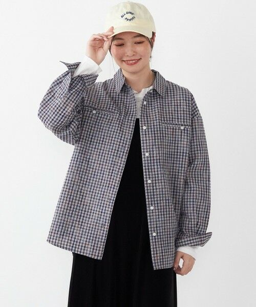 SHIPS / シップス シャツ・ブラウス | SHIPS Colors:〈手洗い可能〉ダブル  ポケット オーバー チェック シャツ | 詳細7