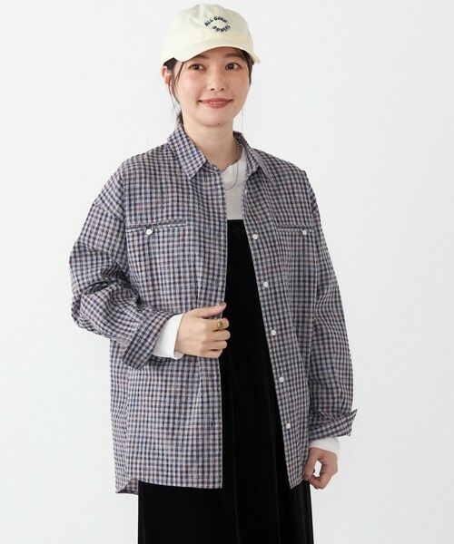 SHIPS / シップス シャツ・ブラウス | SHIPS Colors:〈手洗い可能〉ダブル  ポケット オーバー チェック シャツ | 詳細9