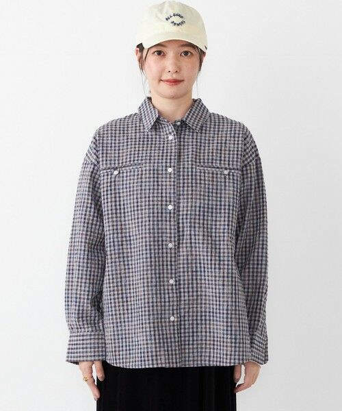 SHIPS / シップス シャツ・ブラウス | SHIPS Colors:〈手洗い可能〉ダブル  ポケット オーバー チェック シャツ | 詳細3