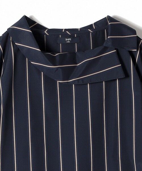 SHIPS / シップス シャツ・ブラウス | SHIPS Colors:〈洗濯機可能〉ロール カラー ストライプ ブラウス | 詳細15
