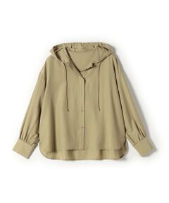 SHIPS / シップス シャツ・ブラウス | SHIPS Colors:〈手洗い可能〉ウール ライク シアー フーディー シャツ