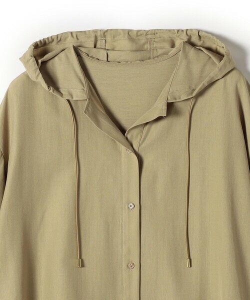 SHIPS / シップス シャツ・ブラウス | SHIPS Colors:〈手洗い可能〉ウール ライク シアー フーディー シャツ | 詳細3