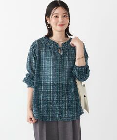 SHIPS / シップス シャツ・ブラウス | SHIPS Colors:〈手洗い可能〉カット ジャカード チェック ブラウス