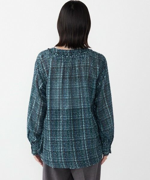 SHIPS / シップス シャツ・ブラウス | SHIPS Colors:〈手洗い可能〉カット ジャカード チェック ブラウス | 詳細10