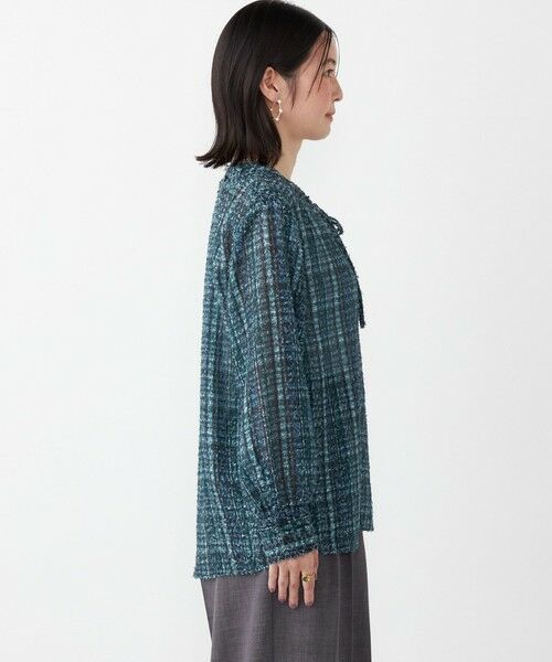 SHIPS / シップス シャツ・ブラウス | SHIPS Colors:〈手洗い可能〉カット ジャカード チェック ブラウス | 詳細11
