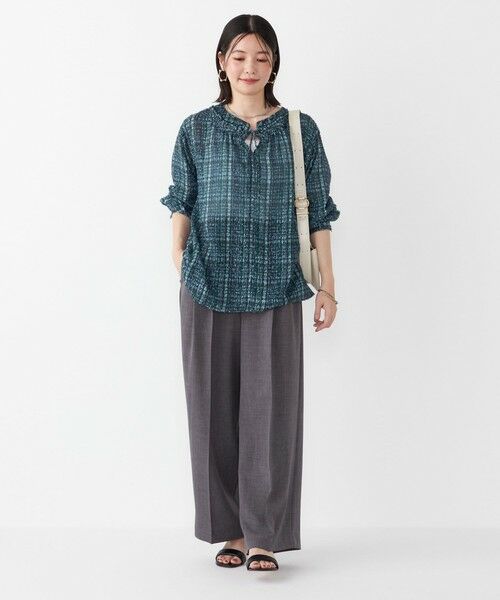 SHIPS / シップス シャツ・ブラウス | SHIPS Colors:〈手洗い可能〉カット ジャカード チェック ブラウス | 詳細14