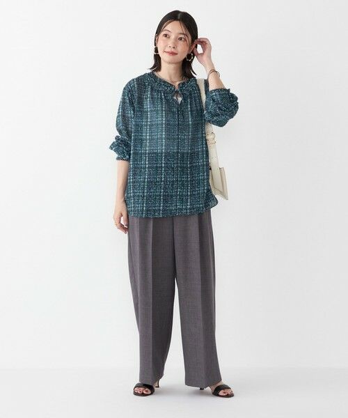 SHIPS / シップス シャツ・ブラウス | SHIPS Colors:〈手洗い可能〉カット ジャカード チェック ブラウス | 詳細16