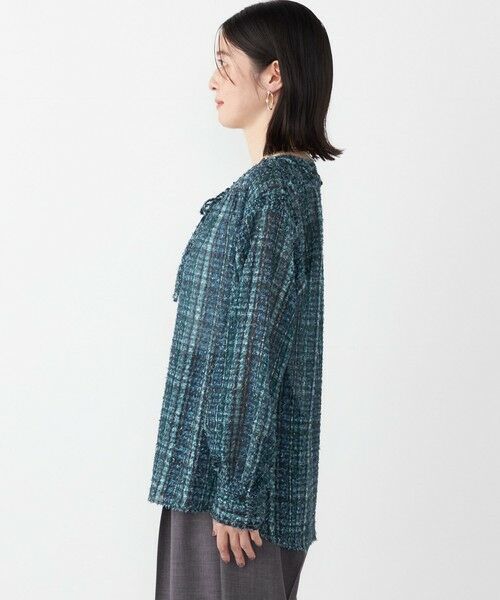 SHIPS / シップス シャツ・ブラウス | SHIPS Colors:〈手洗い可能〉カット ジャカード チェック ブラウス | 詳細9