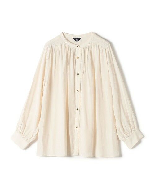 SHIPS / シップス シャツ・ブラウス | SHIPS Colors:サテン ギャザー ボタン シャツ | 詳細1
