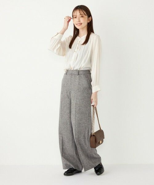 SHIPS / シップス シャツ・ブラウス | SHIPS Colors:サテン ギャザー ボタン シャツ | 詳細8