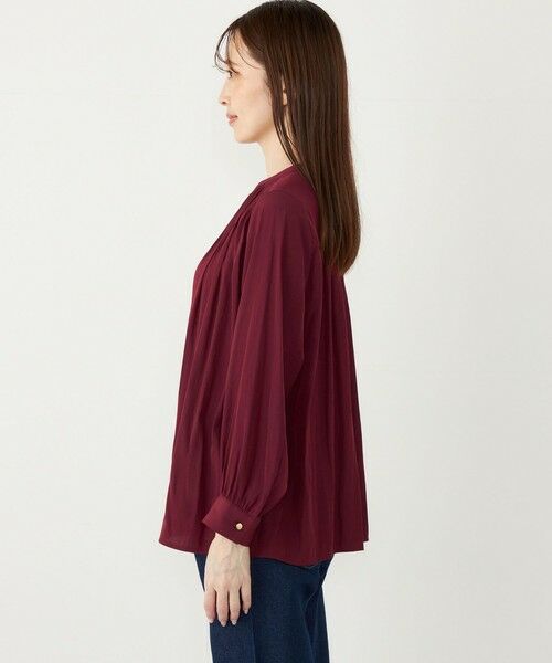 SHIPS / シップス シャツ・ブラウス | SHIPS Colors:サテン ギャザー ボタン シャツ | 詳細18